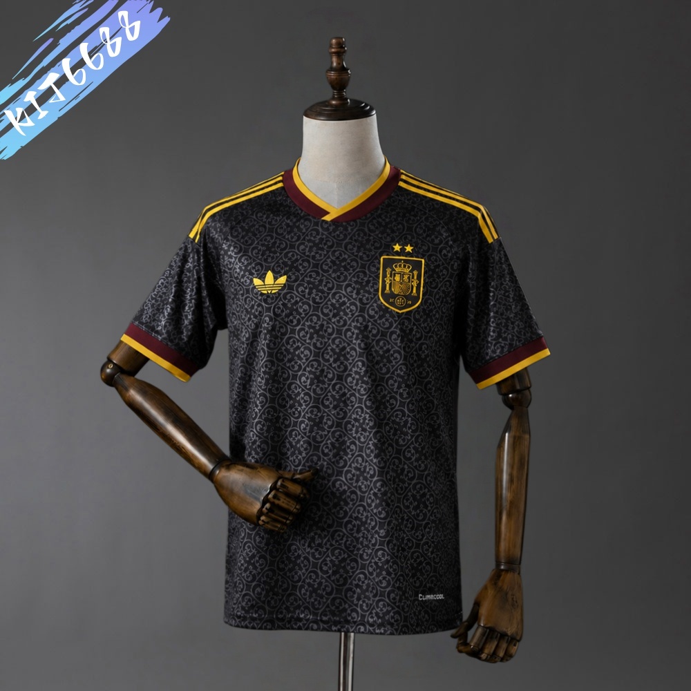 2026/2027 Spain Pre-Match Away Red&White  Football Shirt (Fan version)