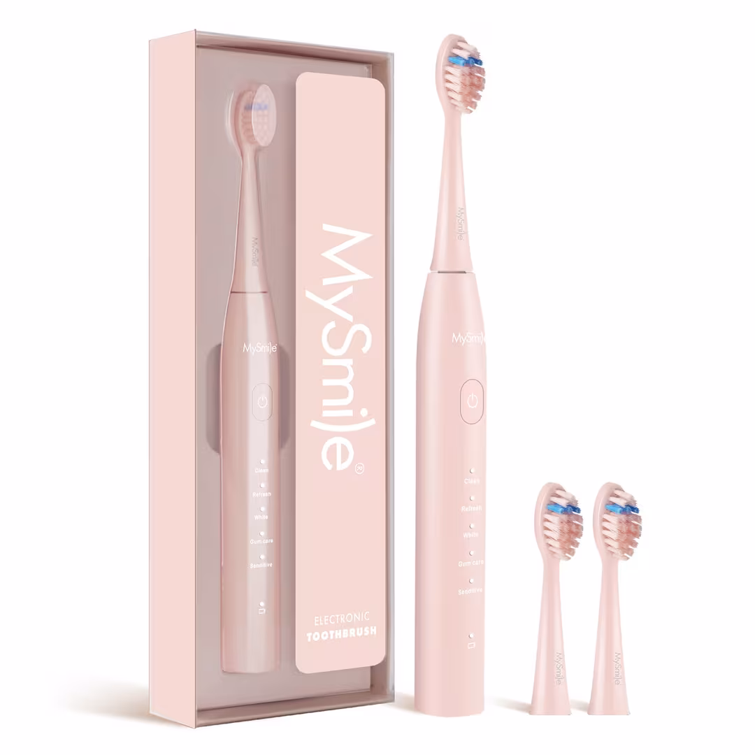 MySmile  DY156 Essential Electric Toothbrush + Nano-Hydroxyapatite Tooth Powder Bundle