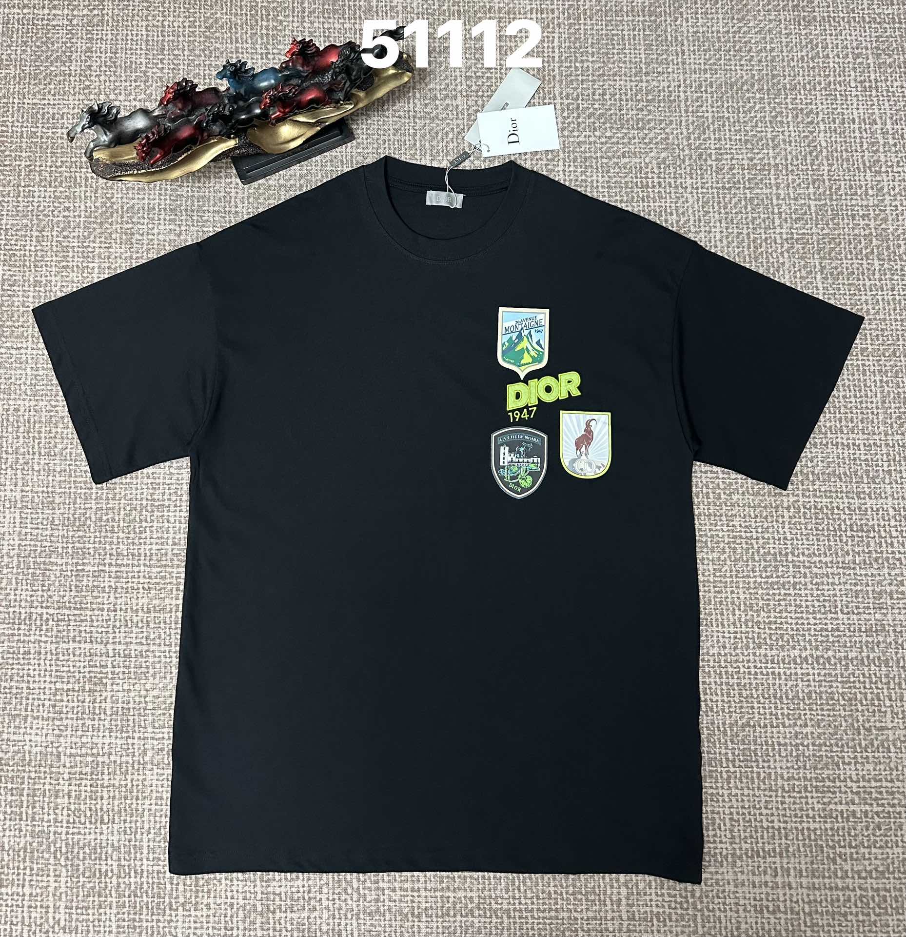Dior 1947 Mountain Badges Print T-Shirt