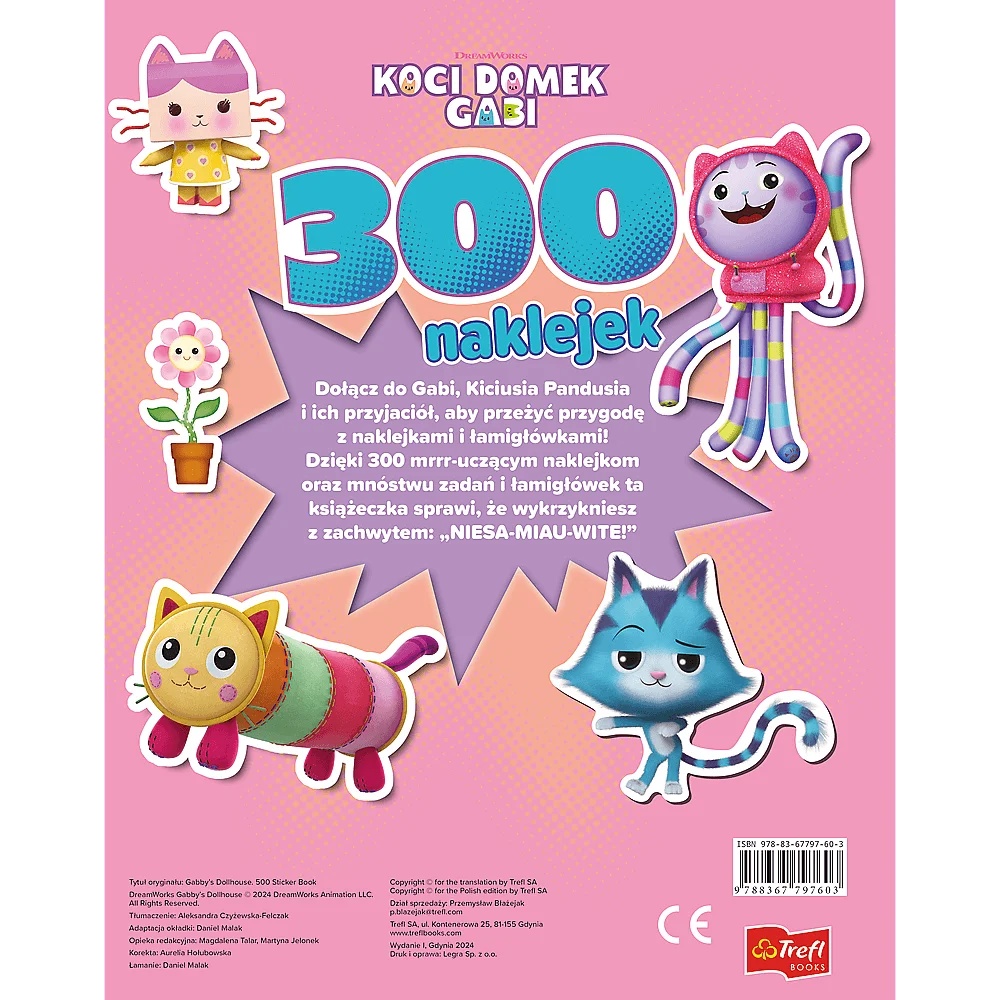 Książka Aktywizująca Koci Domek Gabi. 300 Naklejek