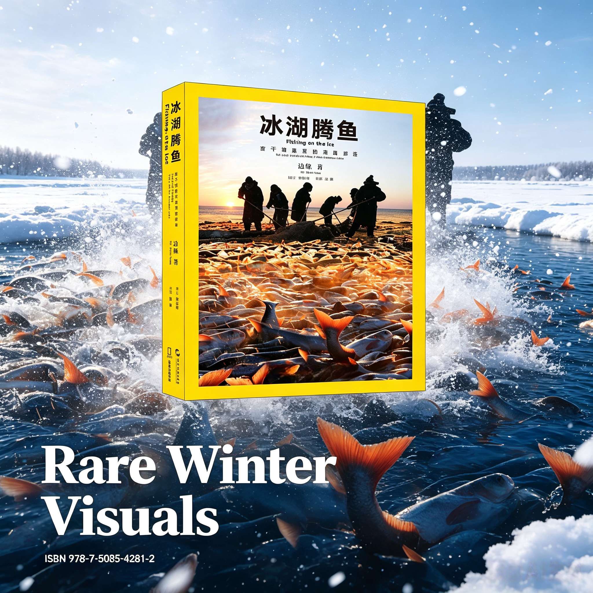 Fishing on the Ice: The Last Fishing Tribe in the Chagan Lake – Hardcover Photography Book | Mongolian Winter Fishing Culture