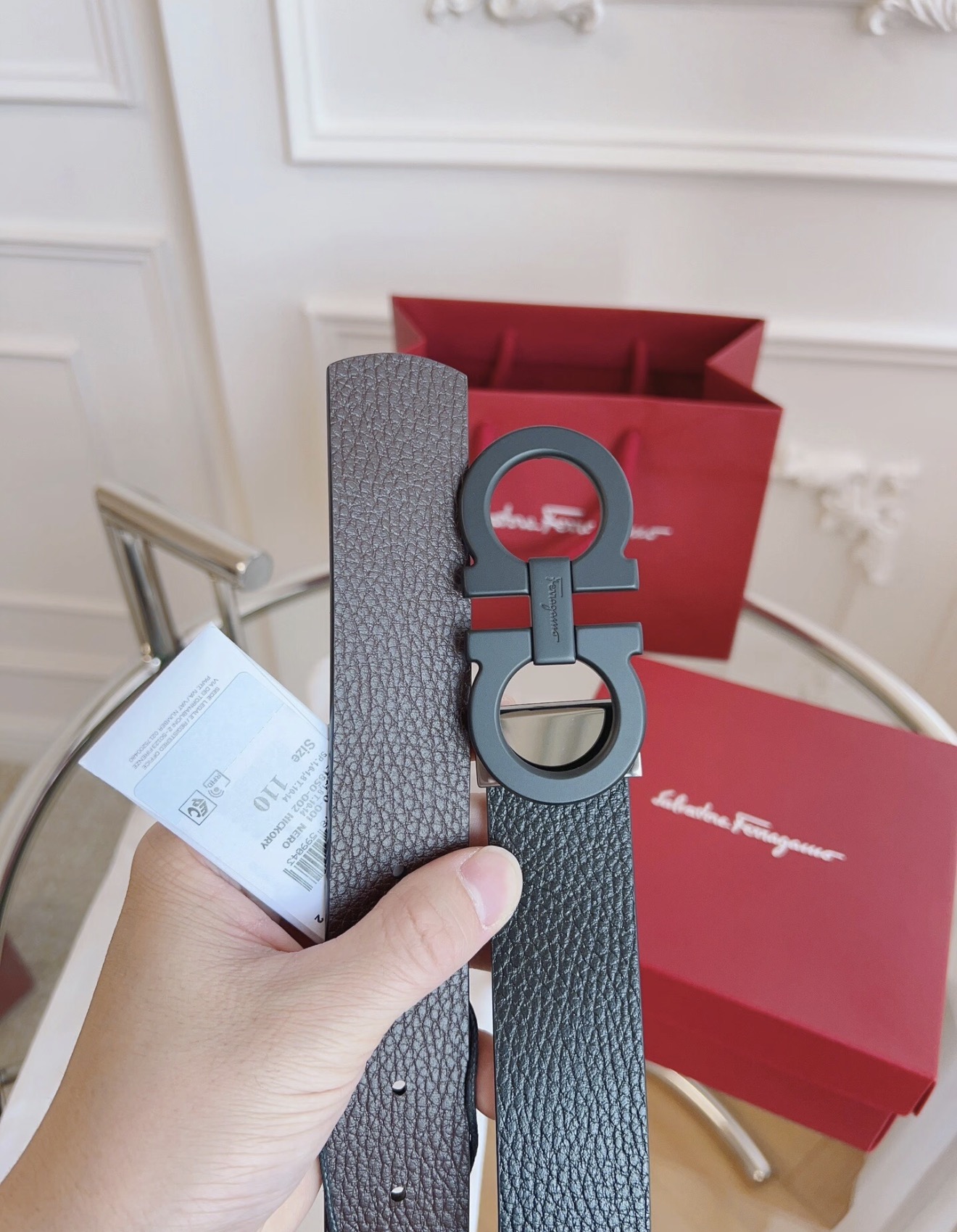 Ferragamo Belt-4CM - CCSHOES