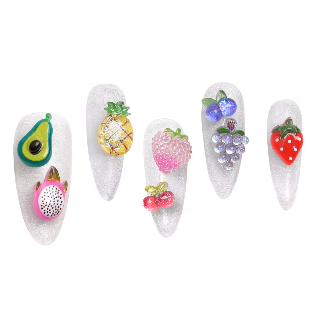 3H Nails  Juicy Fruit - 120+ Assorted Nail Charms