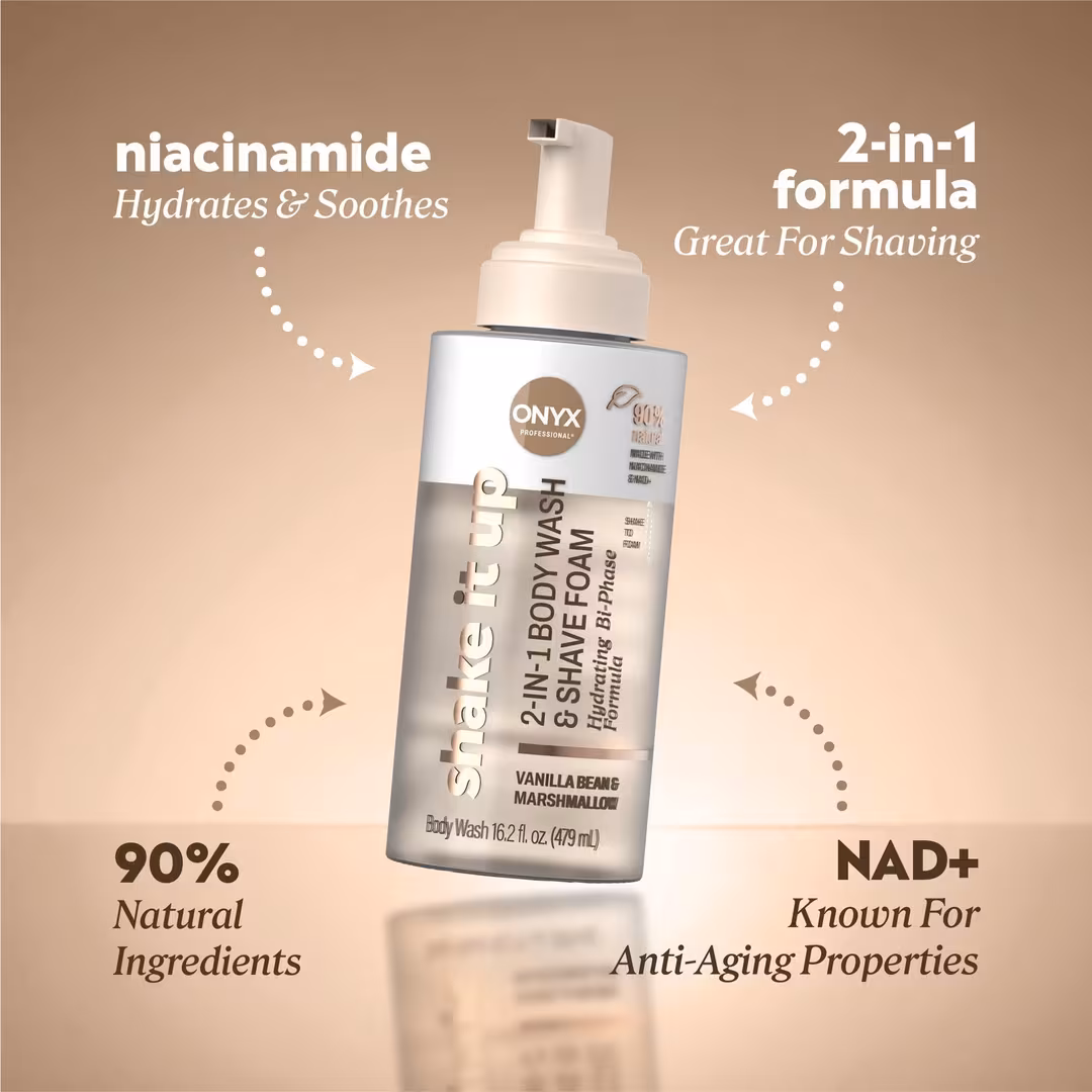ONYX Professional  Shake It Up 2-in-1 Body Wash and Shave Foam