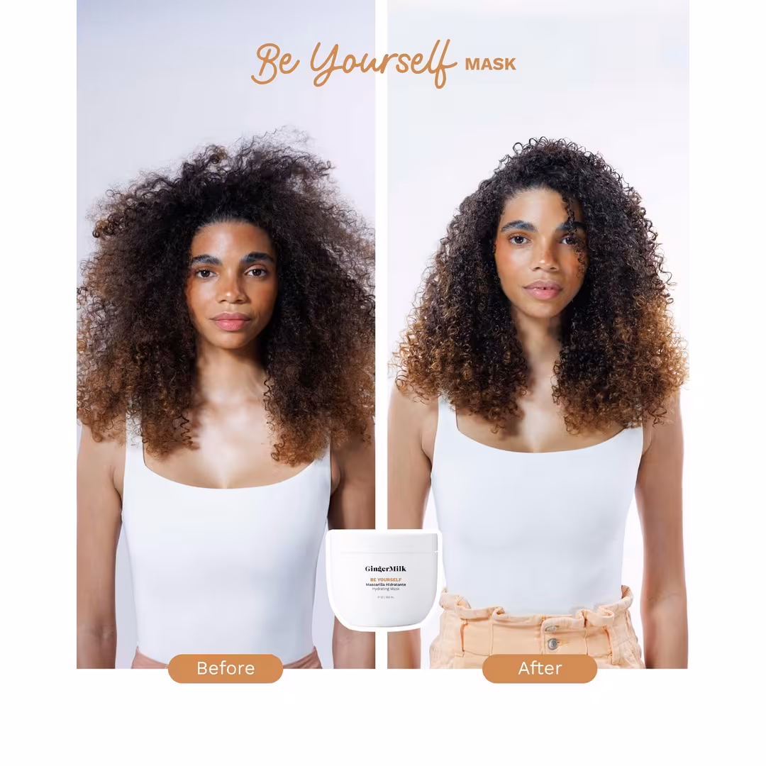 Ginger Milk  Hydrating Mask Curly Hair Collection Be Yourself