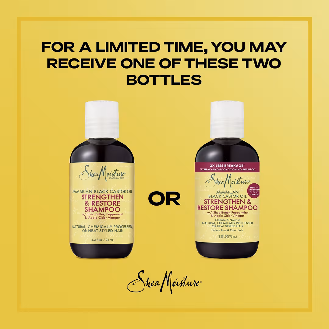 SheaMoisture  Strengthen and Restore 100% Pure Jamaican Black Castor Oil Shampoo