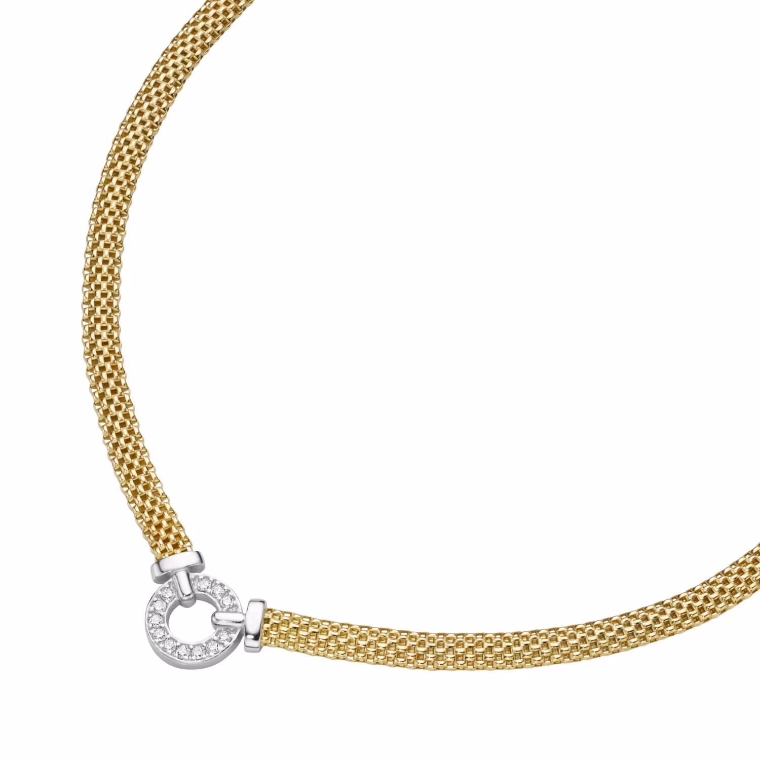 Collier elegant mit Zirkonia, Silber 925