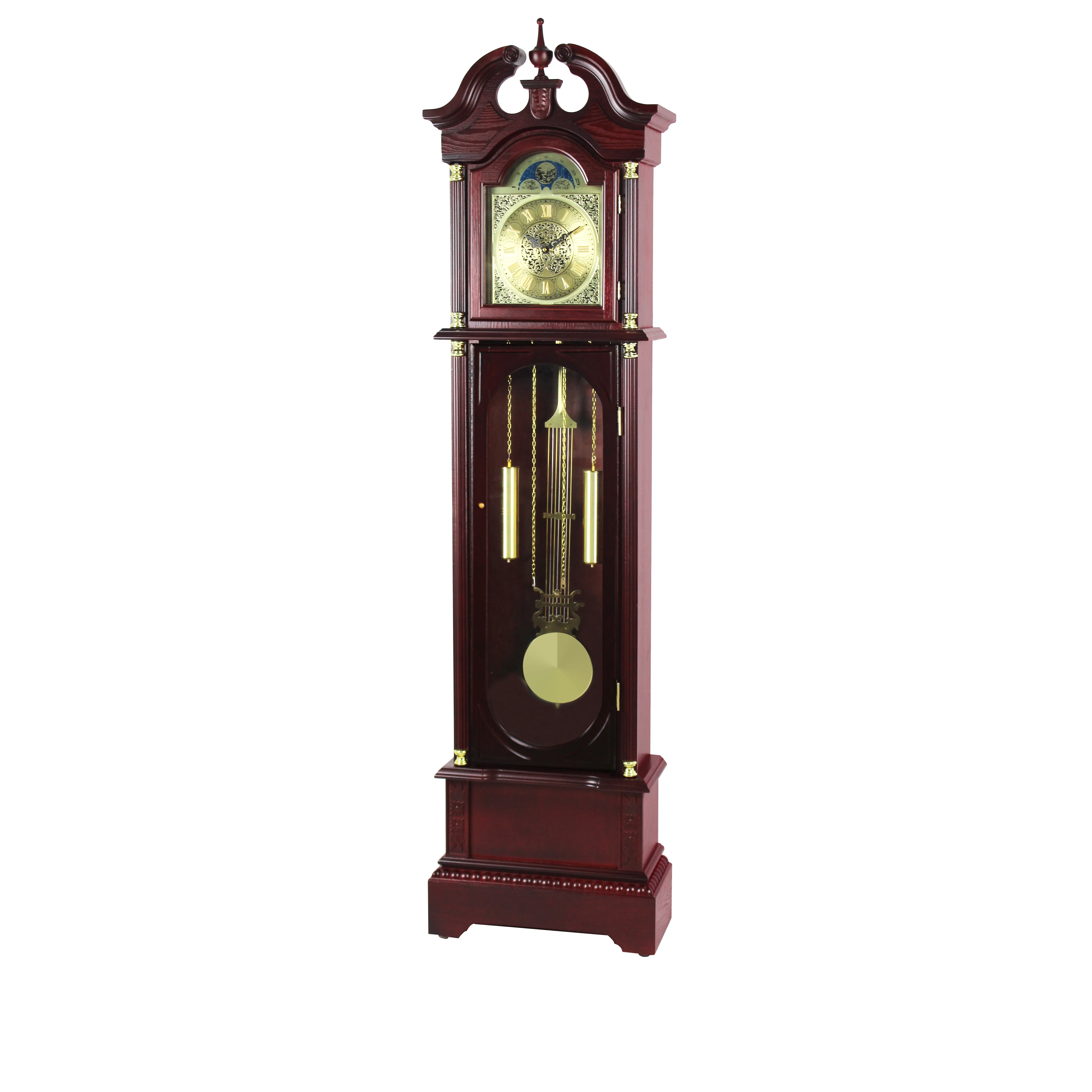 72" Floor Standing Grandfather Clock in Cherry Finish