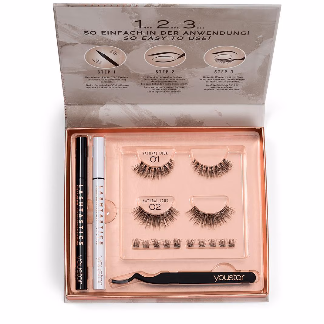 Lashtastics 3D Eyelash Set  Natural Look