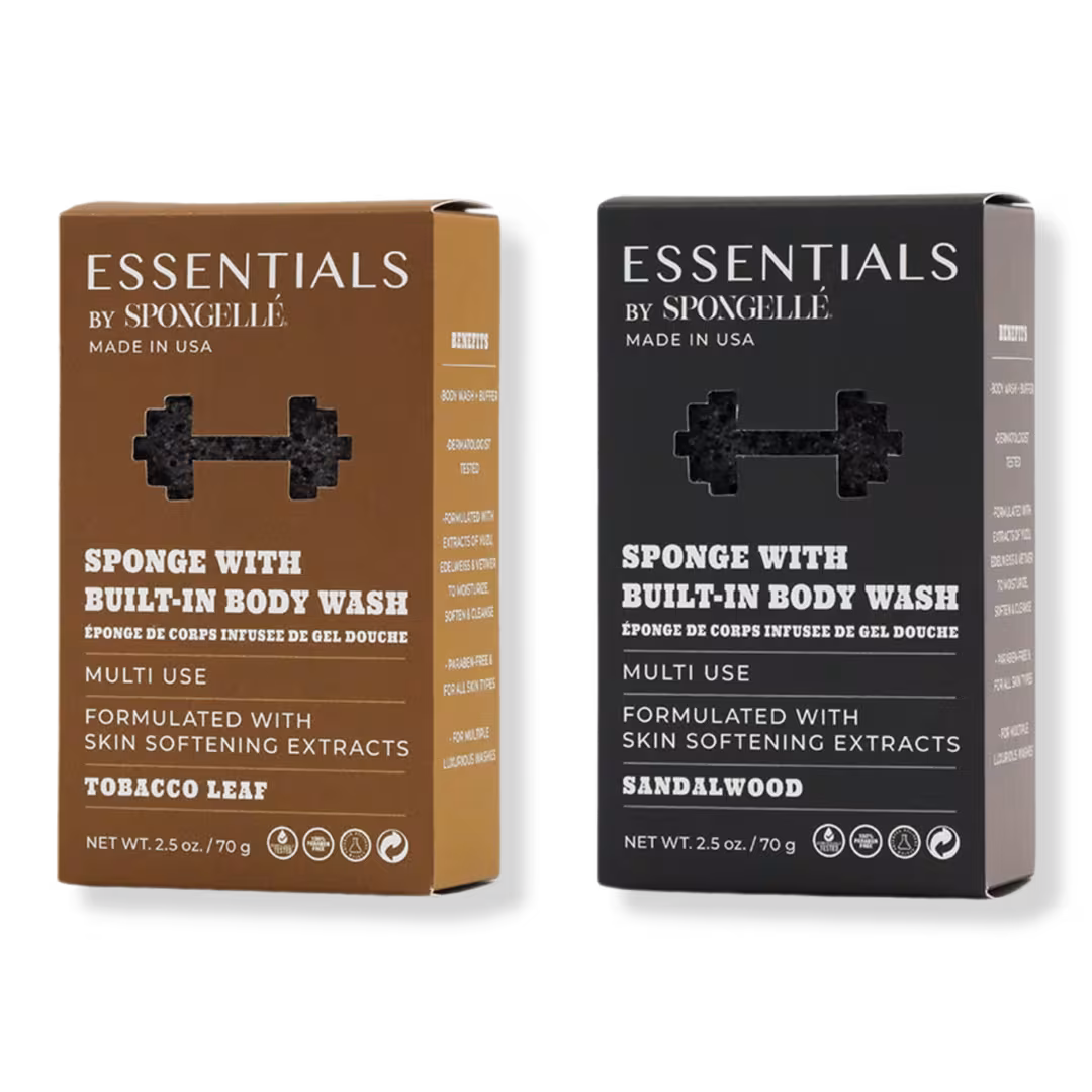 SPONGELLE  Essentials by Spongelle Men's Woody Bundle - Tobacco Leaf & Sandalwood