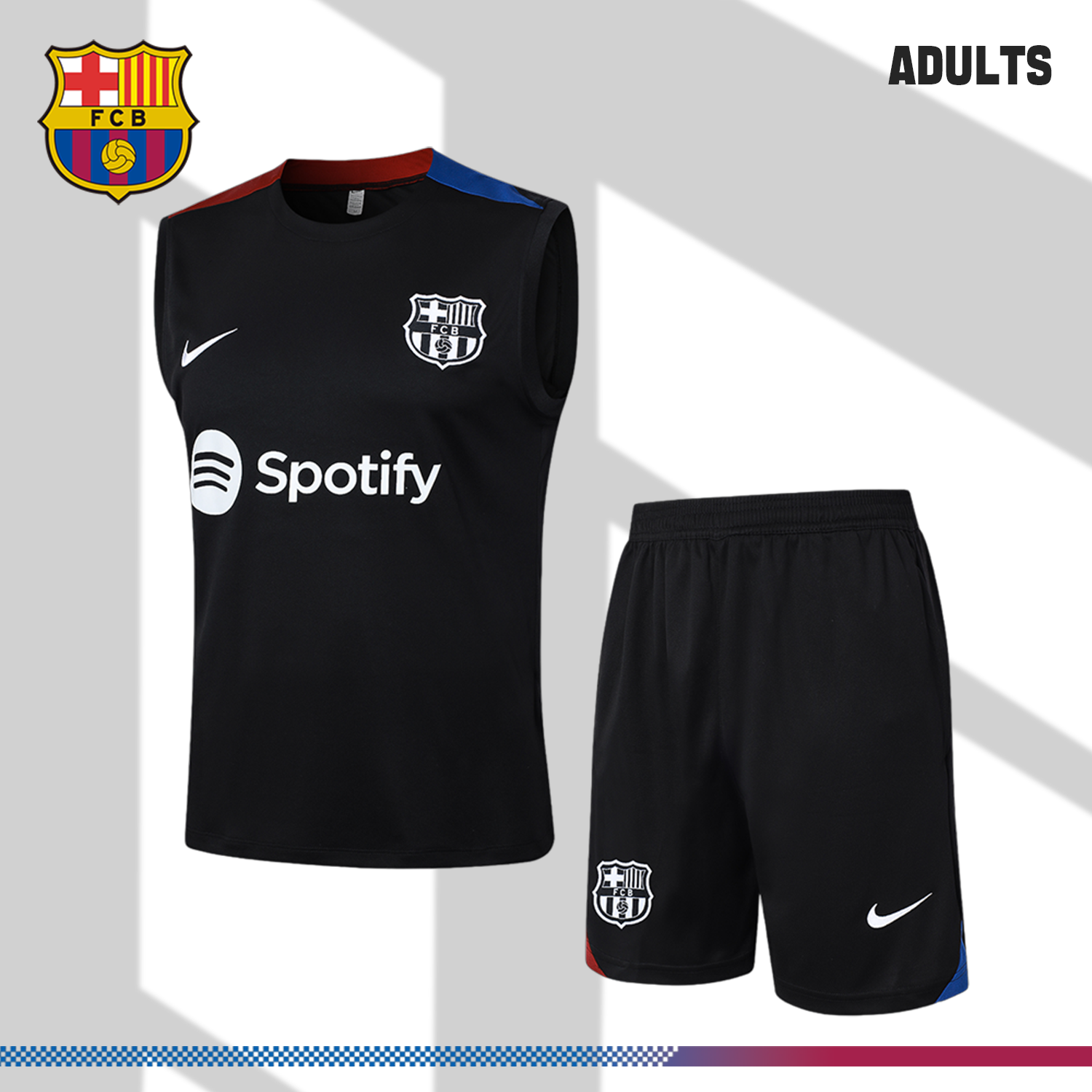 2024/2025 Barcelona black vest training suit (adult kit)