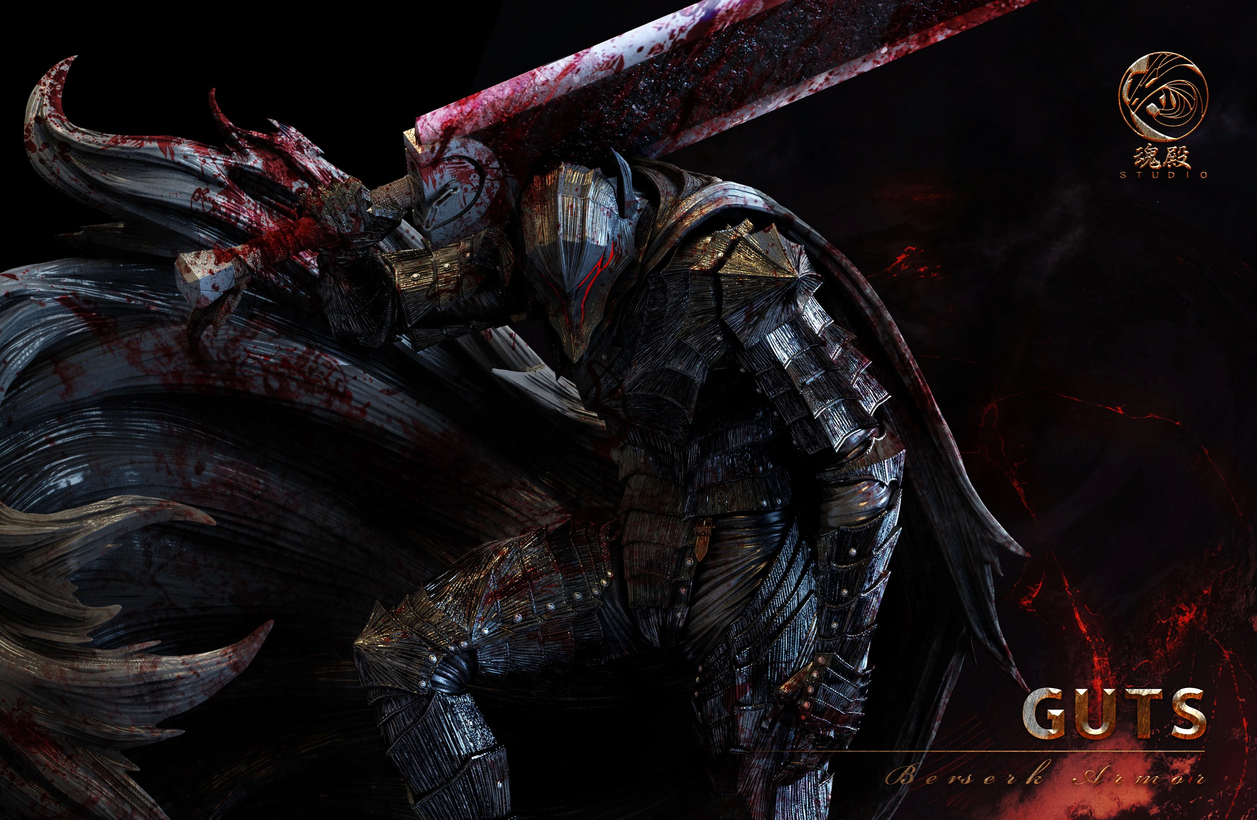 Berserk - Guts | 1:4 Resin Statue | von HunDian Studio