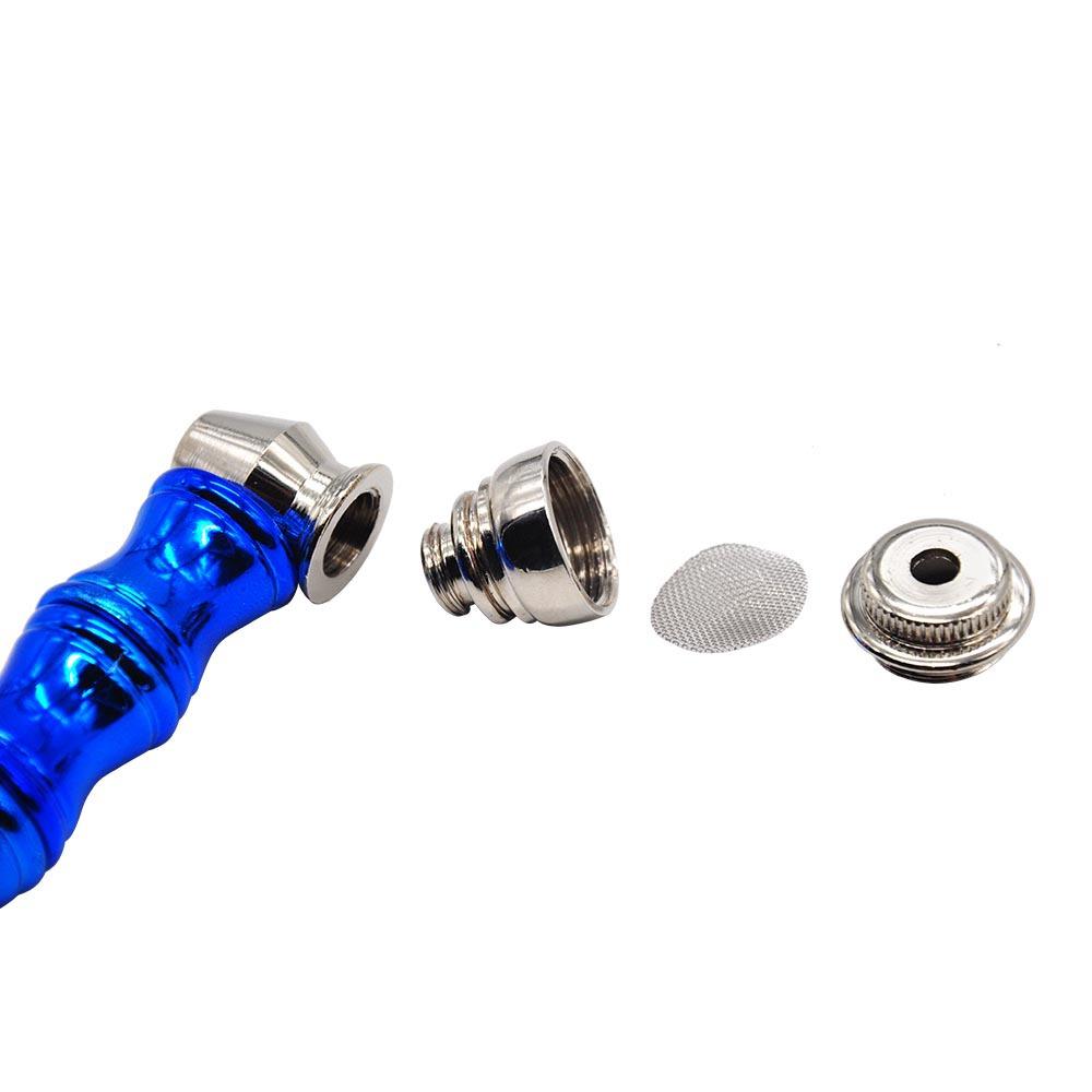 Bamboo Grip Metal Weed Pipe