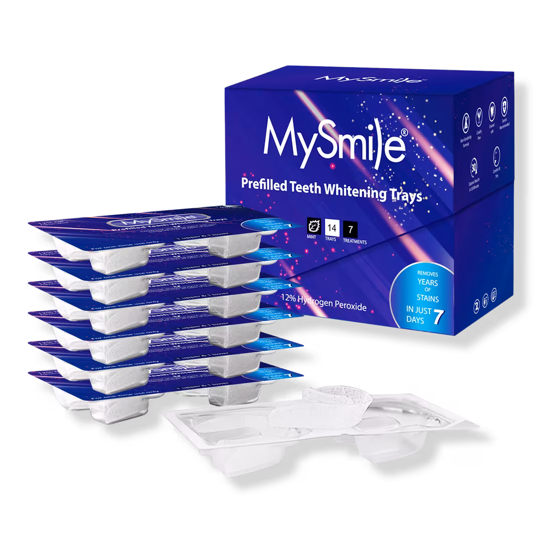MySmile  Prefilled Teeth Whitening Trays Kit, 12% Hydrogen Peroxide