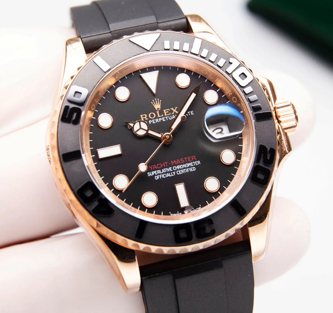 Rolex Watch Yacht-Master 40mm Black Pink Gold