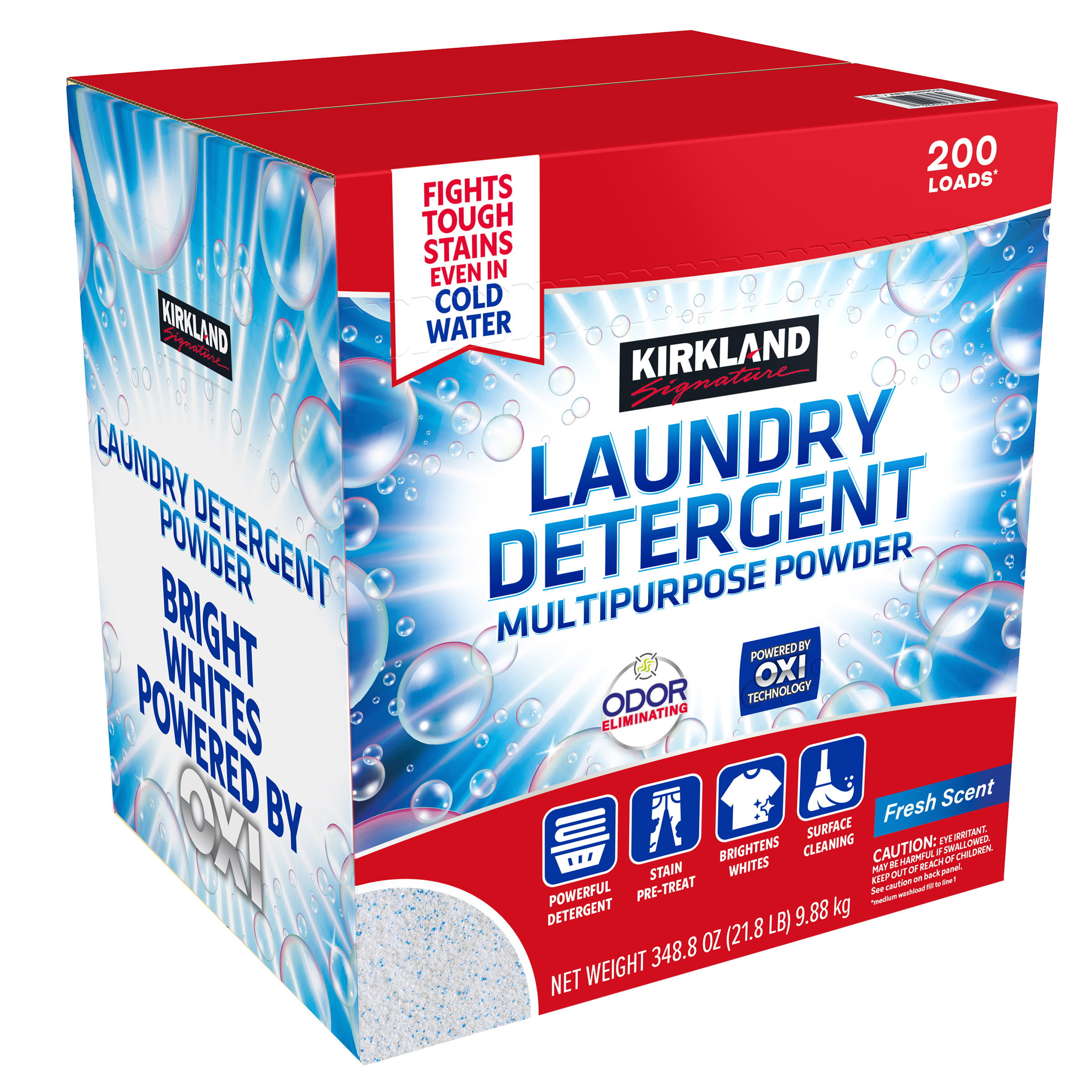 Kirkland Signature Powder Laundry Detergent, 200 Loads, 348.8 oz