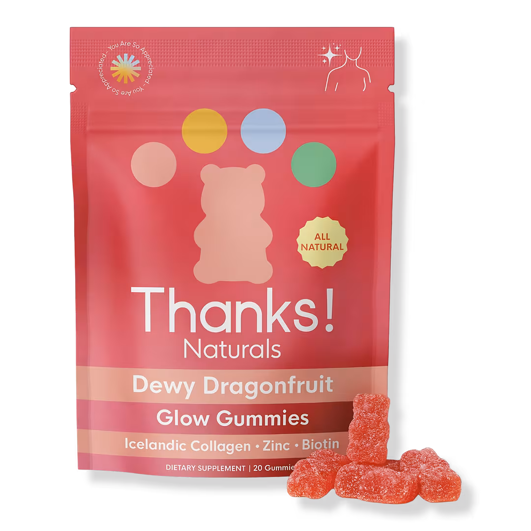 Thanks! Naturals  Dewy Dragonfruit Glow Gummies