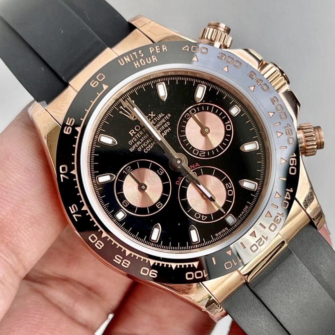 Rolex Watch DAYTONA ROSE GOLD CASE CERAMIC BLACK DIAL Watch