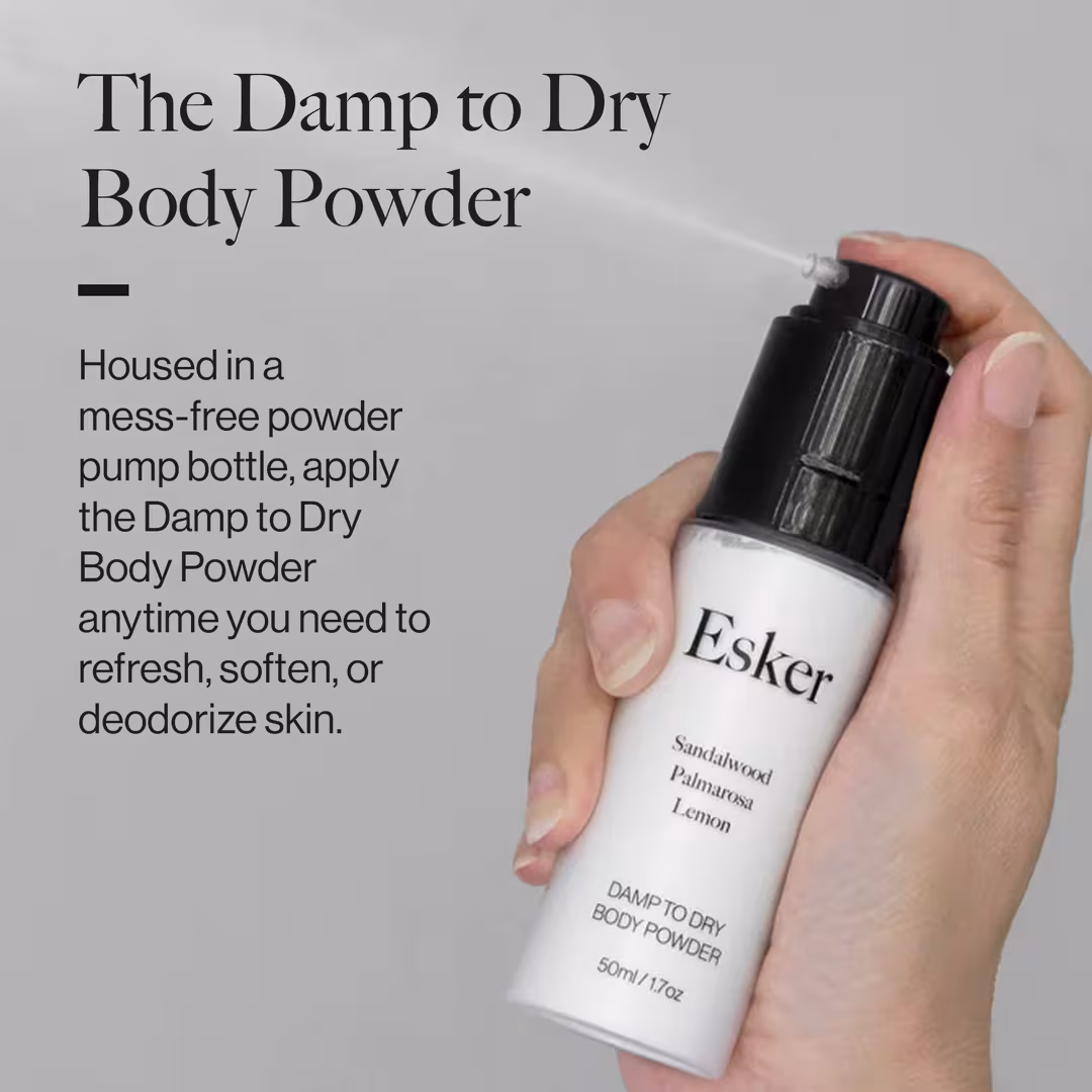 Esker Beauty  Damp to Dry Body Powder