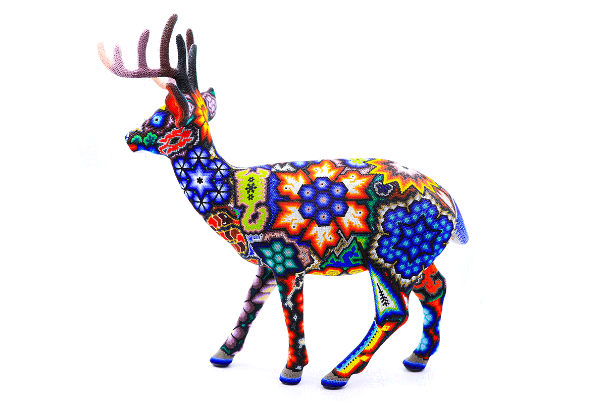 Venado Príncipe - Obra de Arte Huichol