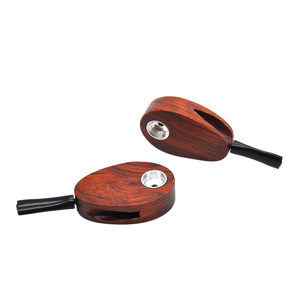 Oval Smoking Wooden Pipe
