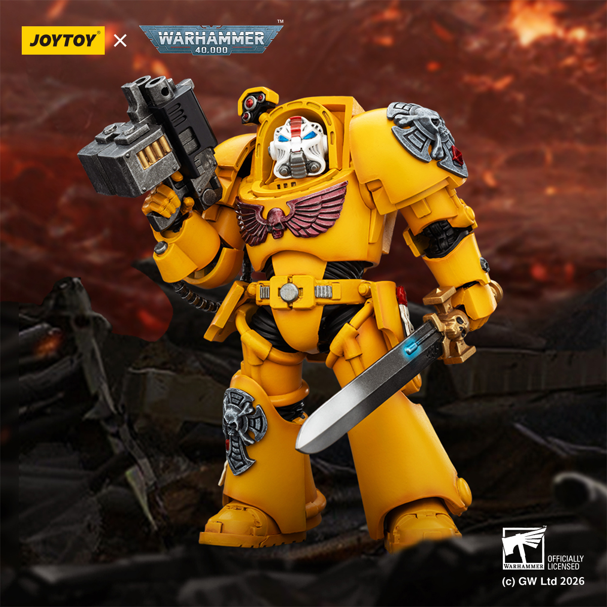 JOYTOY Warhammer 40k 1: 18 Imperial Fists Terminators - JOYTOY WORLD