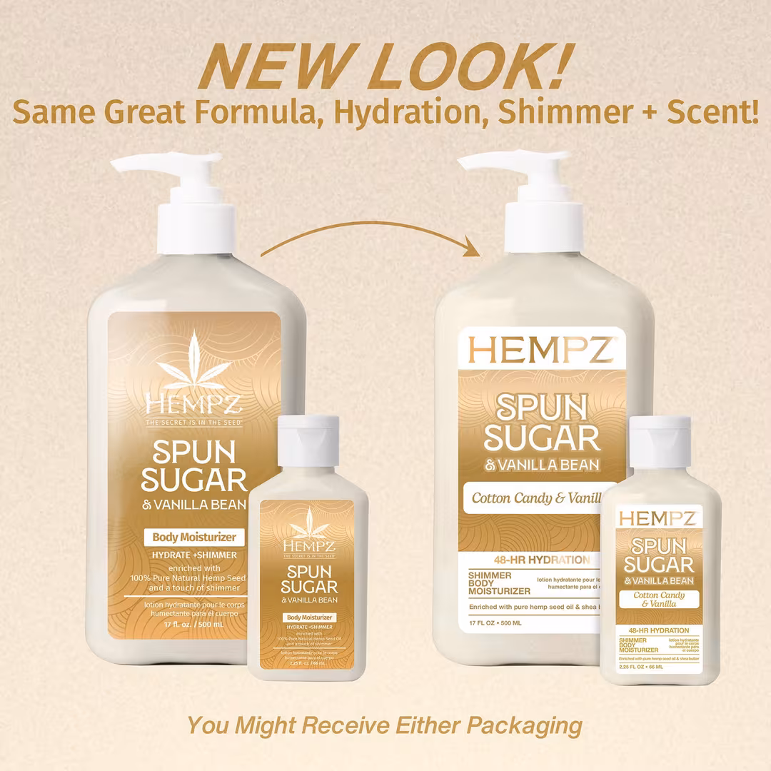 Hempz  Spun Sugar & Vanilla Bean Shimmer Body Moisturizer