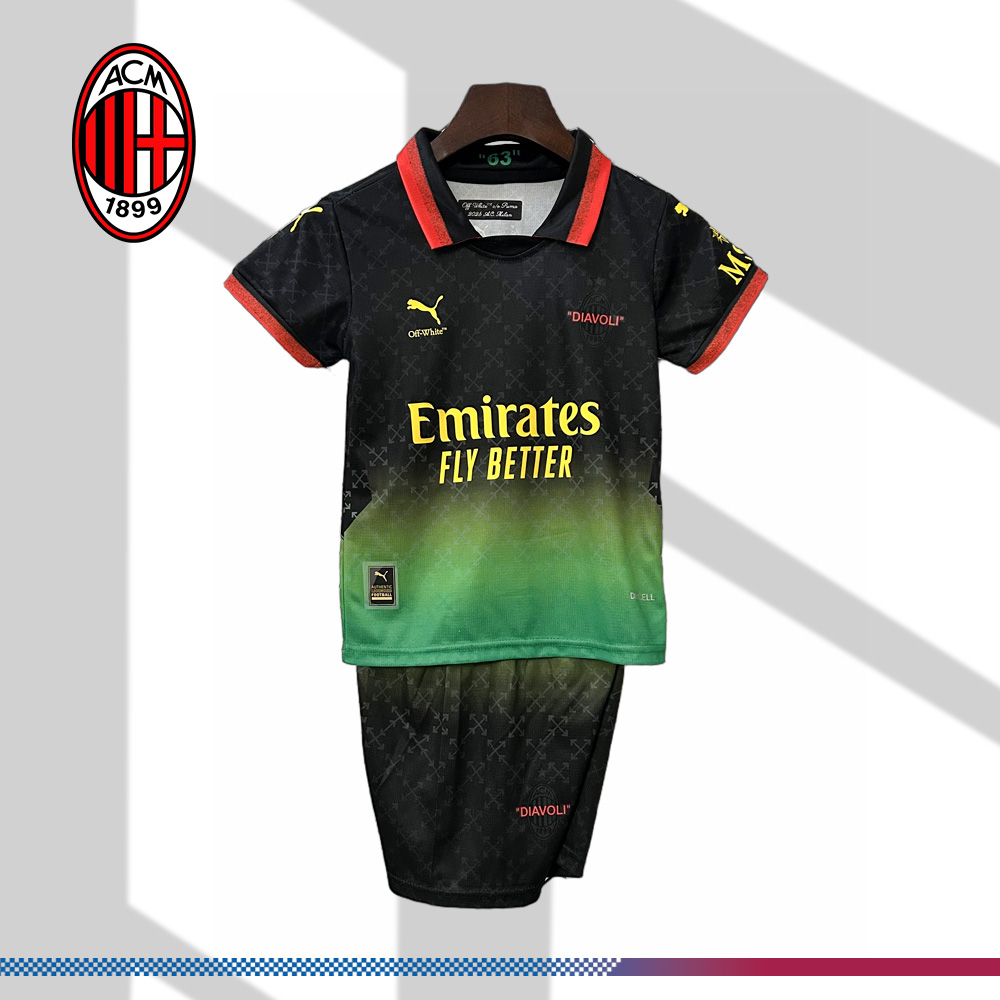 2025/2026 AC Milan Joint Edition Football Shirt (Kids Kit socks)