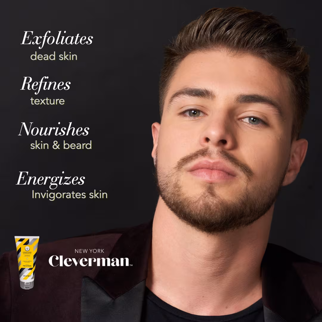 Cleverman  Energizing Face & Beard Scrub with Menthol