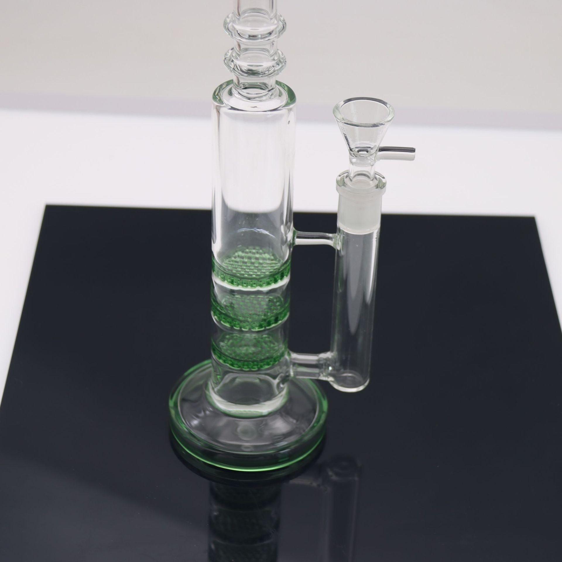6 Mini Triple Honeycomb Perc Glass Bong
