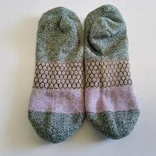 BOMBAS Ankle Socks-Dark Green&Purple