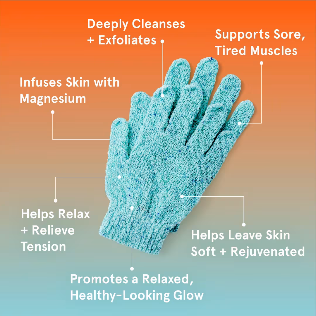 Cleanlogic  Infusions Relaxing Body Gloves + Magnesium