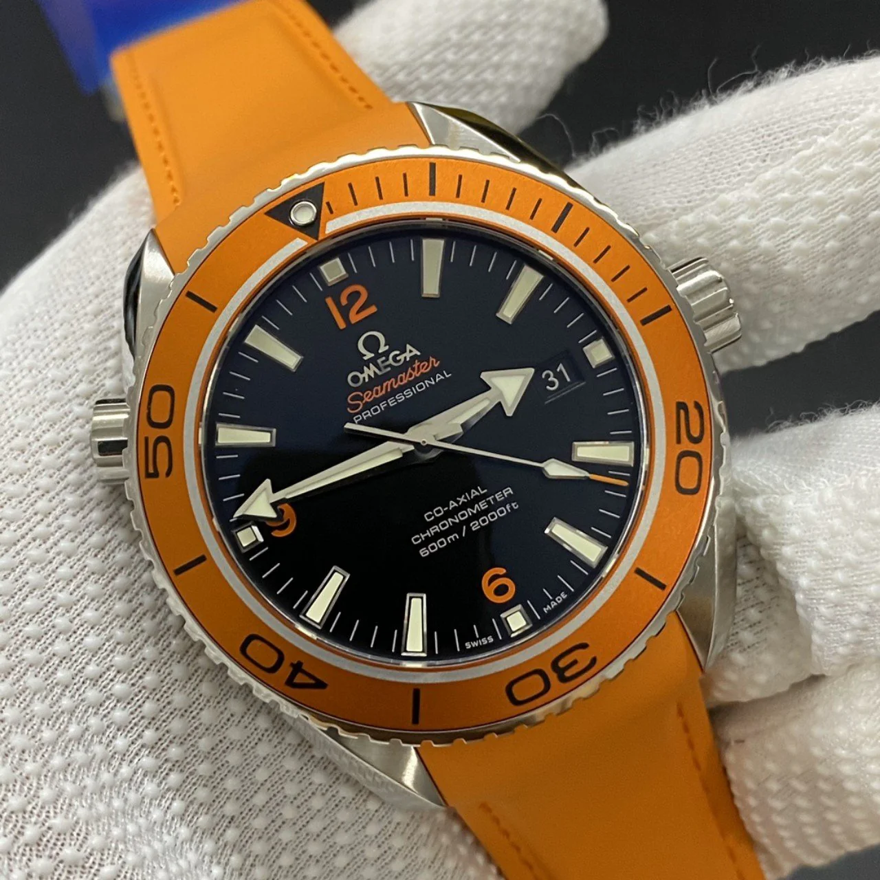 Omega Watch SEAMASTER PLANET OCEAN 600M CO-AXIAL ORANGE BLACK DIAL