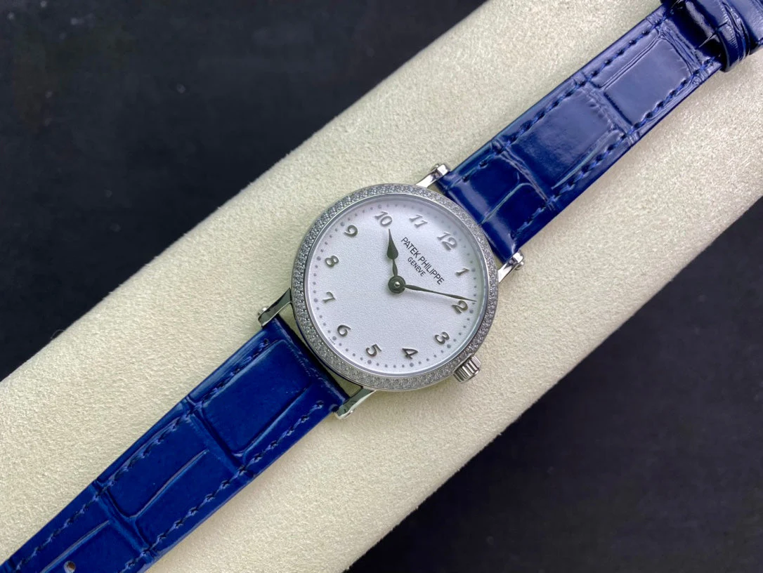PATEK Watch Calatrava 34.6mm Silver White Dial Leather