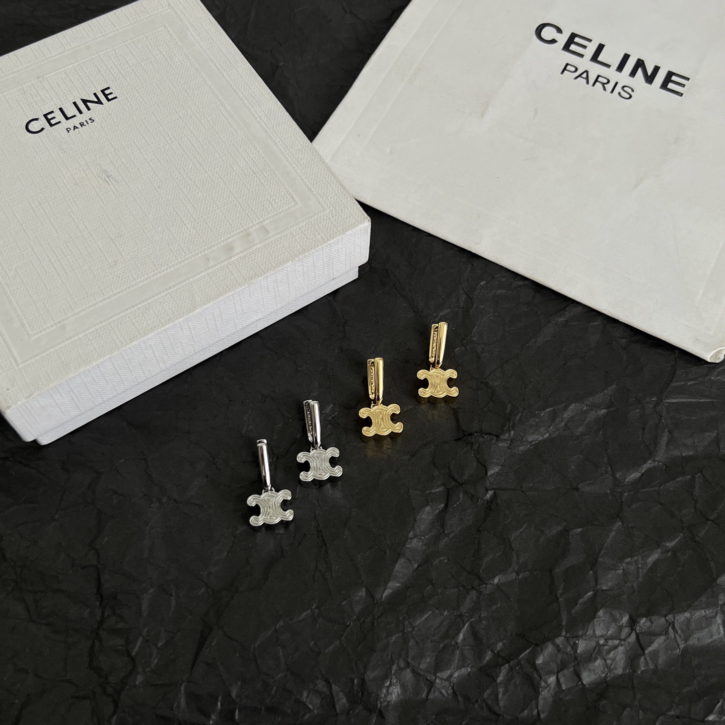 Celine Chunky Triomphe Earrings