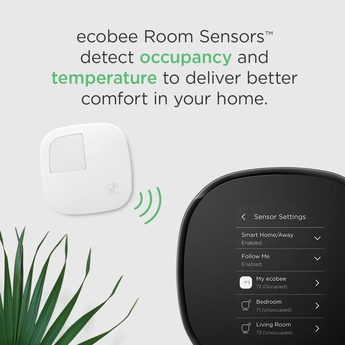 ecobee4 Smart Thermostat + Room Sensors, No Hub Required