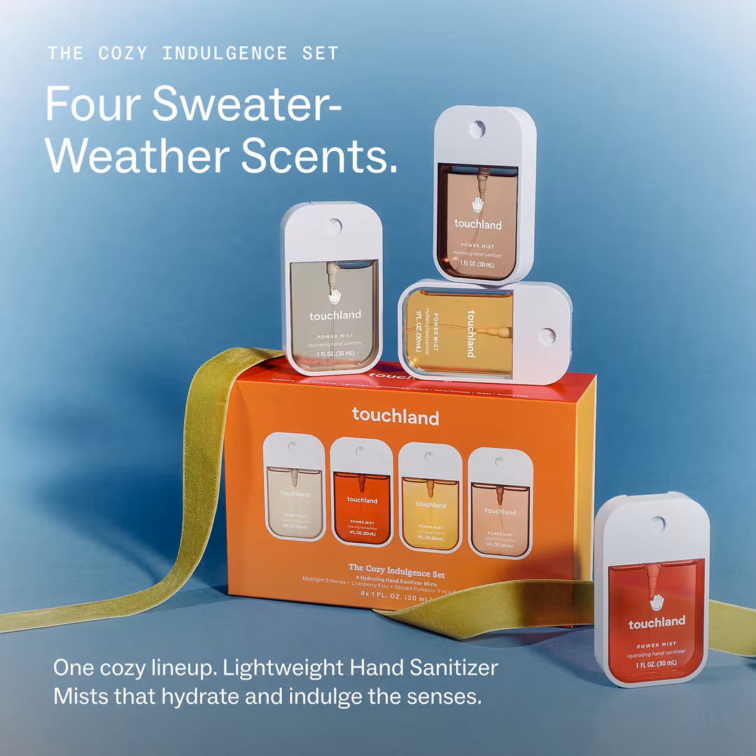 Touchland  Special Edition Cozy Indulgence Hand Sanitizer 4-Set