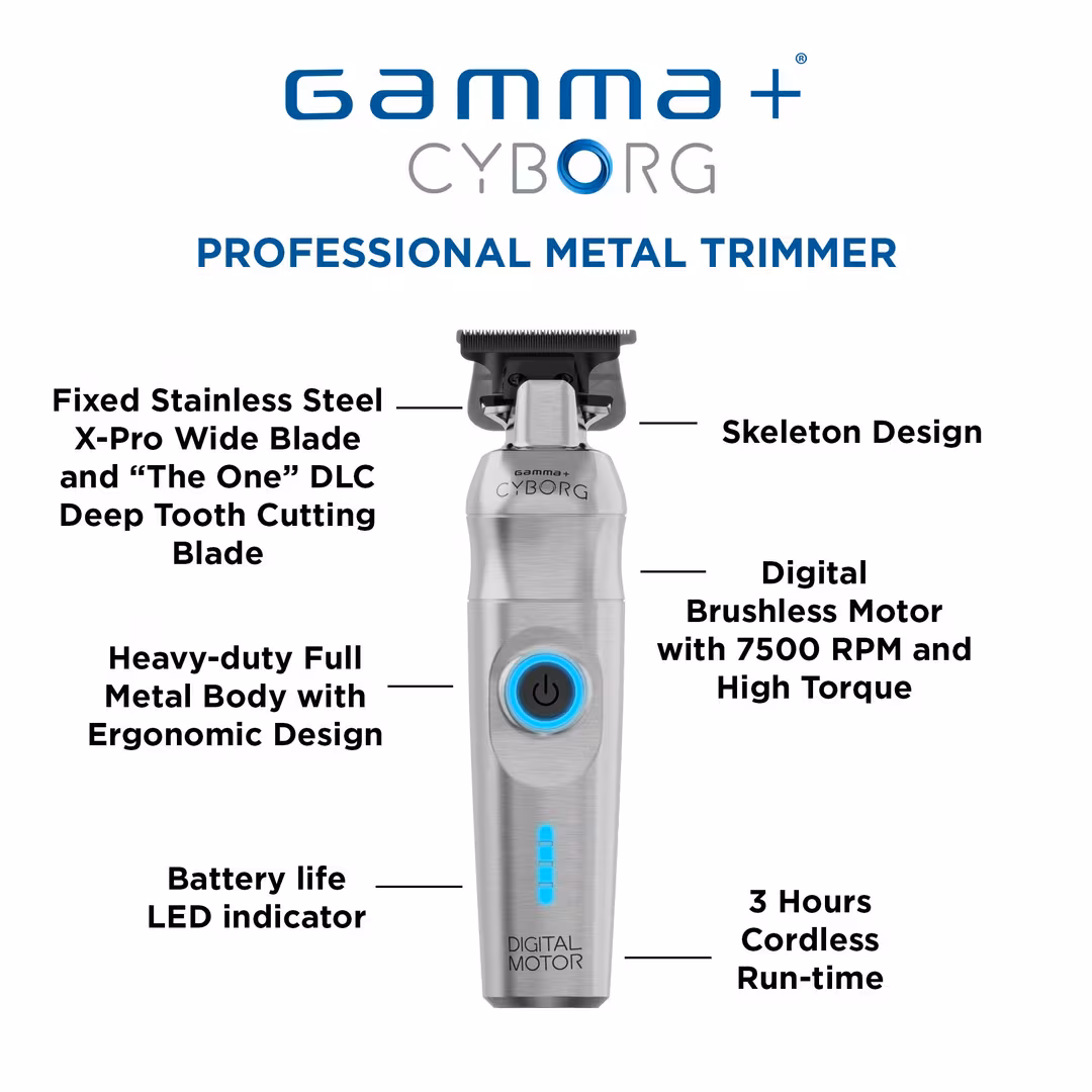 GAMMA+  Cyborg Professional Hair Trimmer