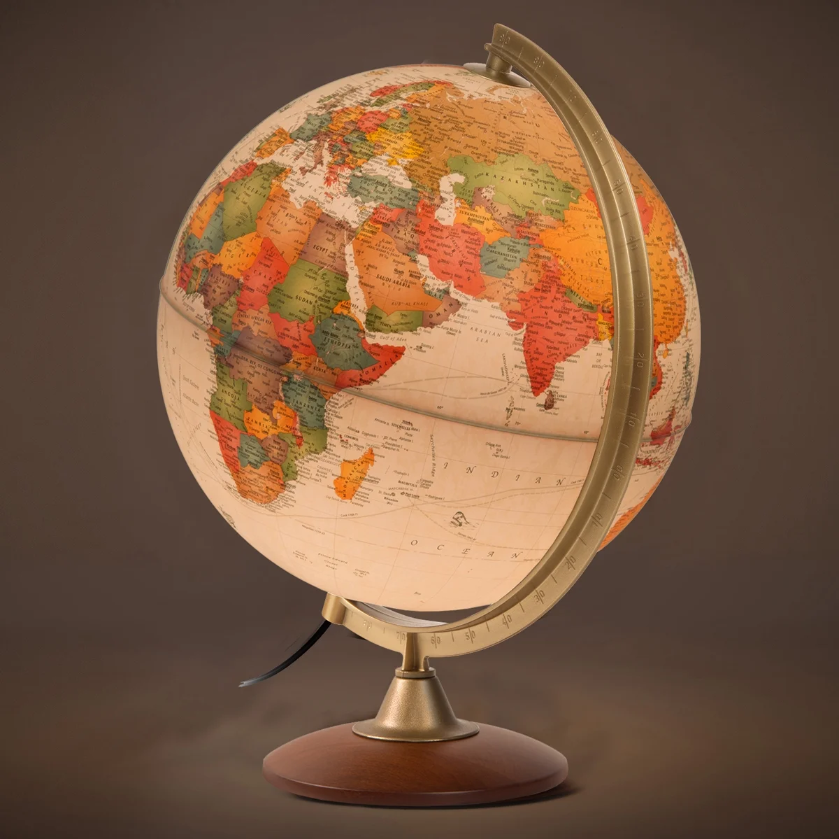 Waypoint Geographic Journey Globe 12-inch Diameter Illuminated Desk Globe