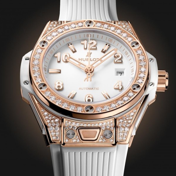 Replica Hublot Big Bang Women Automatic White Rubber Watch 485.OE.2080.RW.1604