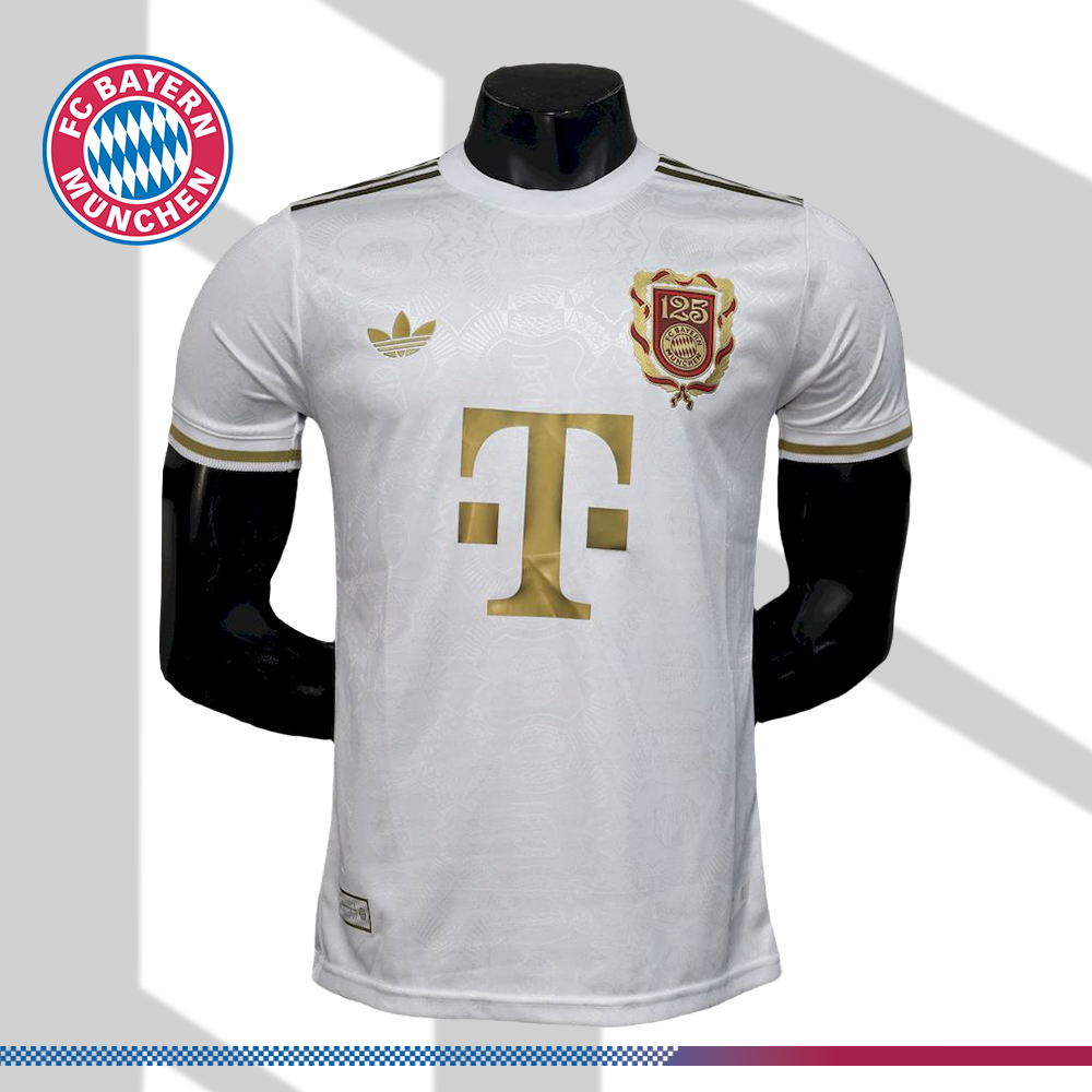 2025/2026 Bayern Munich 125th Anniversary White Football Shirt (Player Edition)