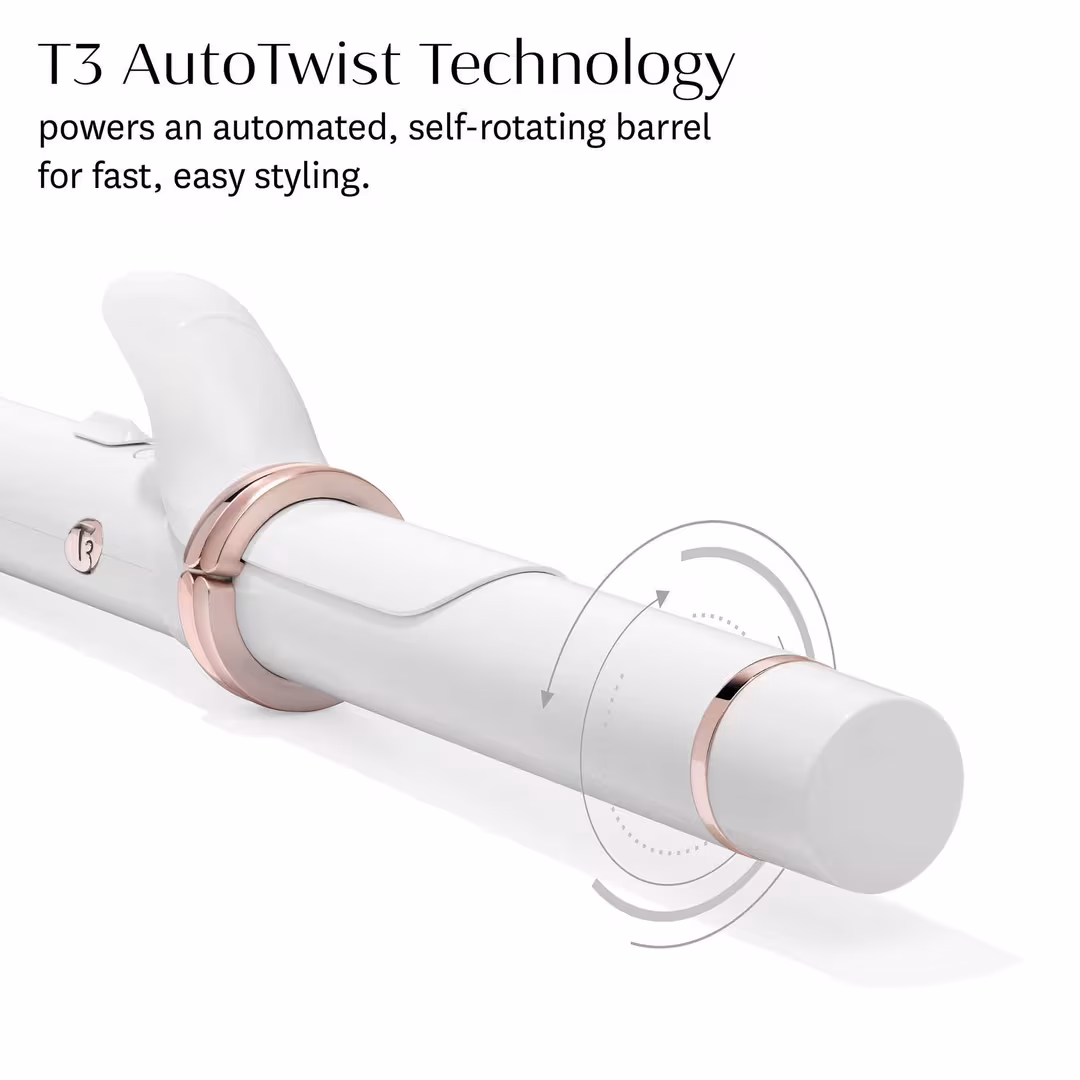 T3  Curl Wrap Automatic Rotating Curling Iron with Long Barrel