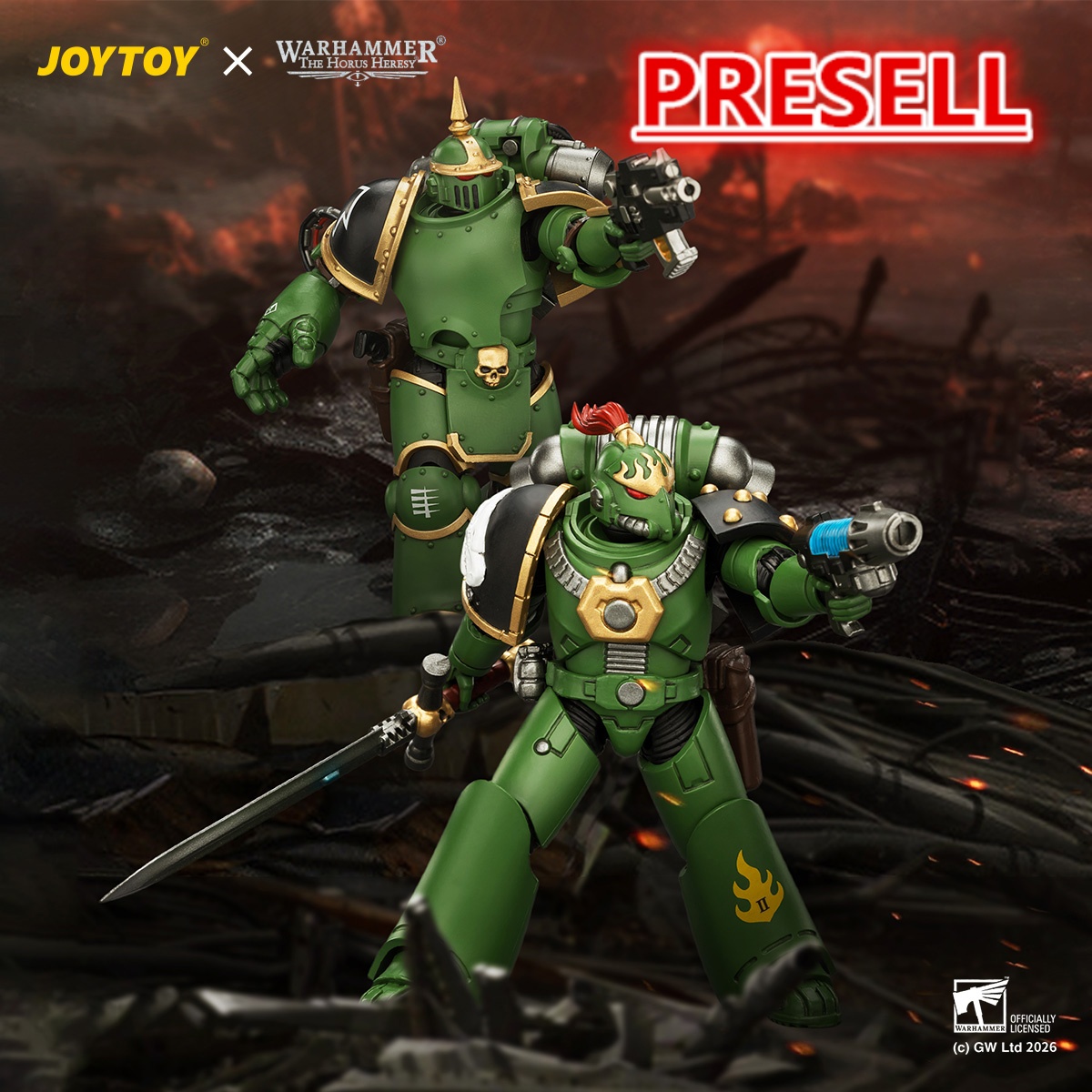 JOYTOY Warhammer The Horus Heresy 1:18 Salamanders MK III & MKVI Tactical Legionary - JOYTOY WORLD