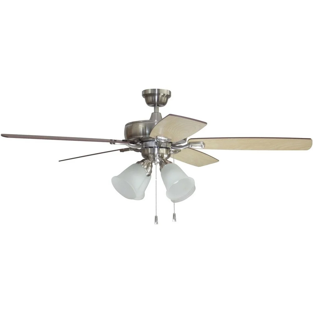 TCE52BNK5C4-Craftmade Lighting-Twist N Click - Ceiling Fan with Light Kit in Transitional-Classic Style - 52 inches wide by 17.32 inches high