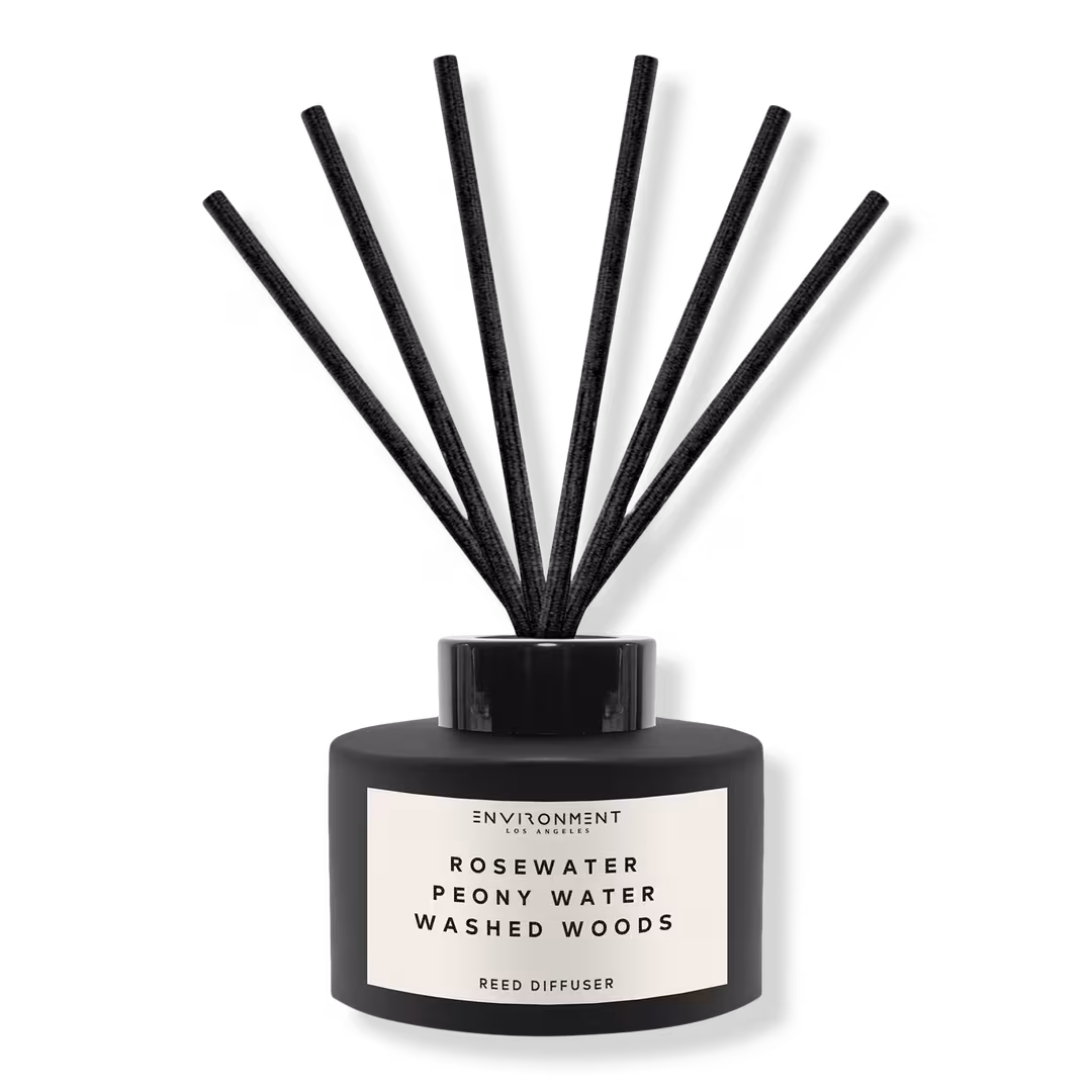 ENVIRONMENT  Rosewater Peony Water Washed Woods Reed Diffuser