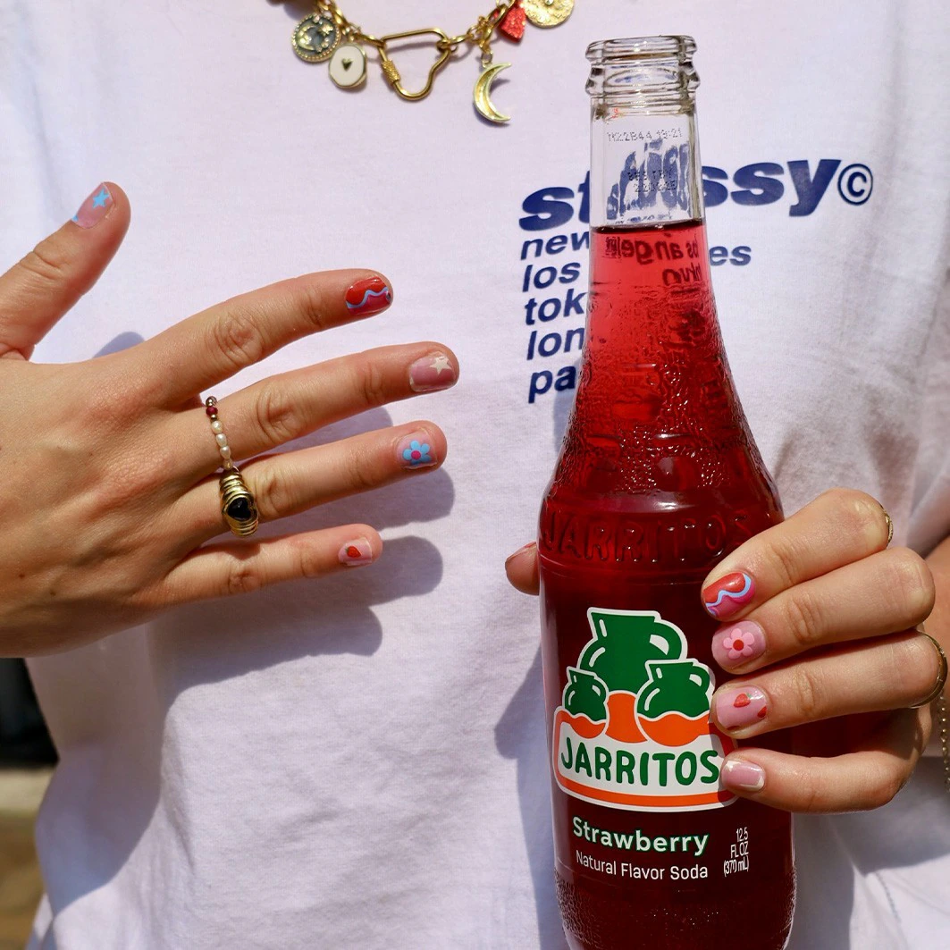 Nail Sticker Strawberry Spark