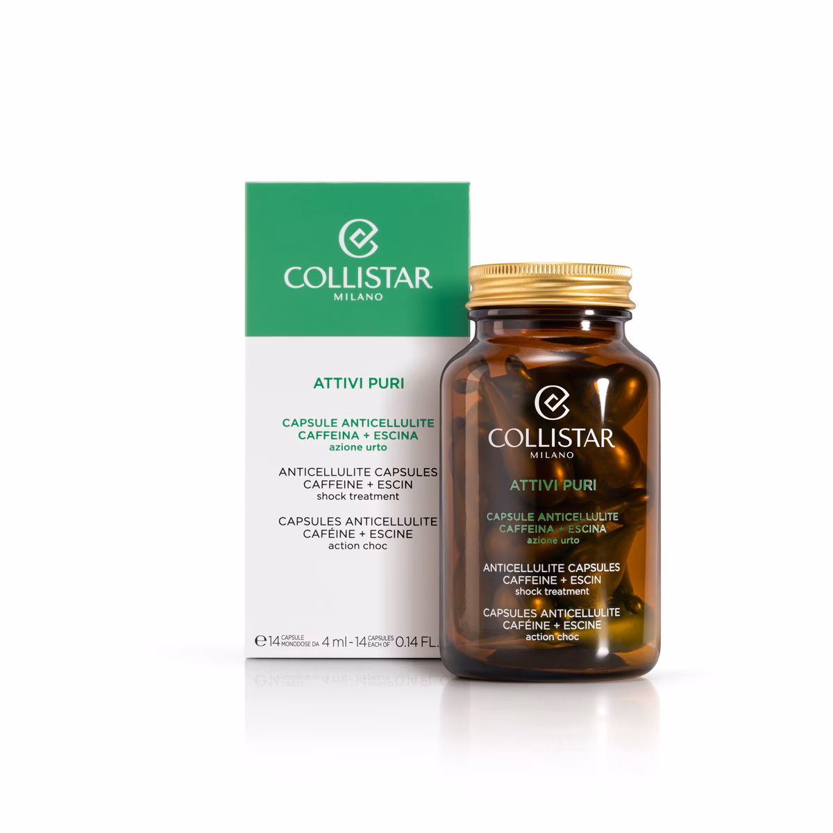 Pure Actives Anticellulite Capsules Caffeine + Escin