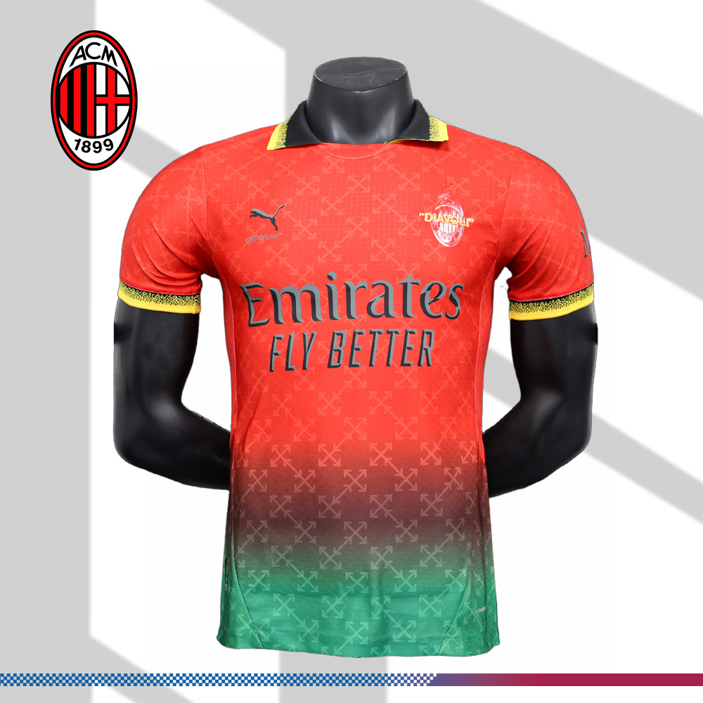 2025/2026 AC Milan Third Away Special Edition Red Football Shirt (Player Edition)