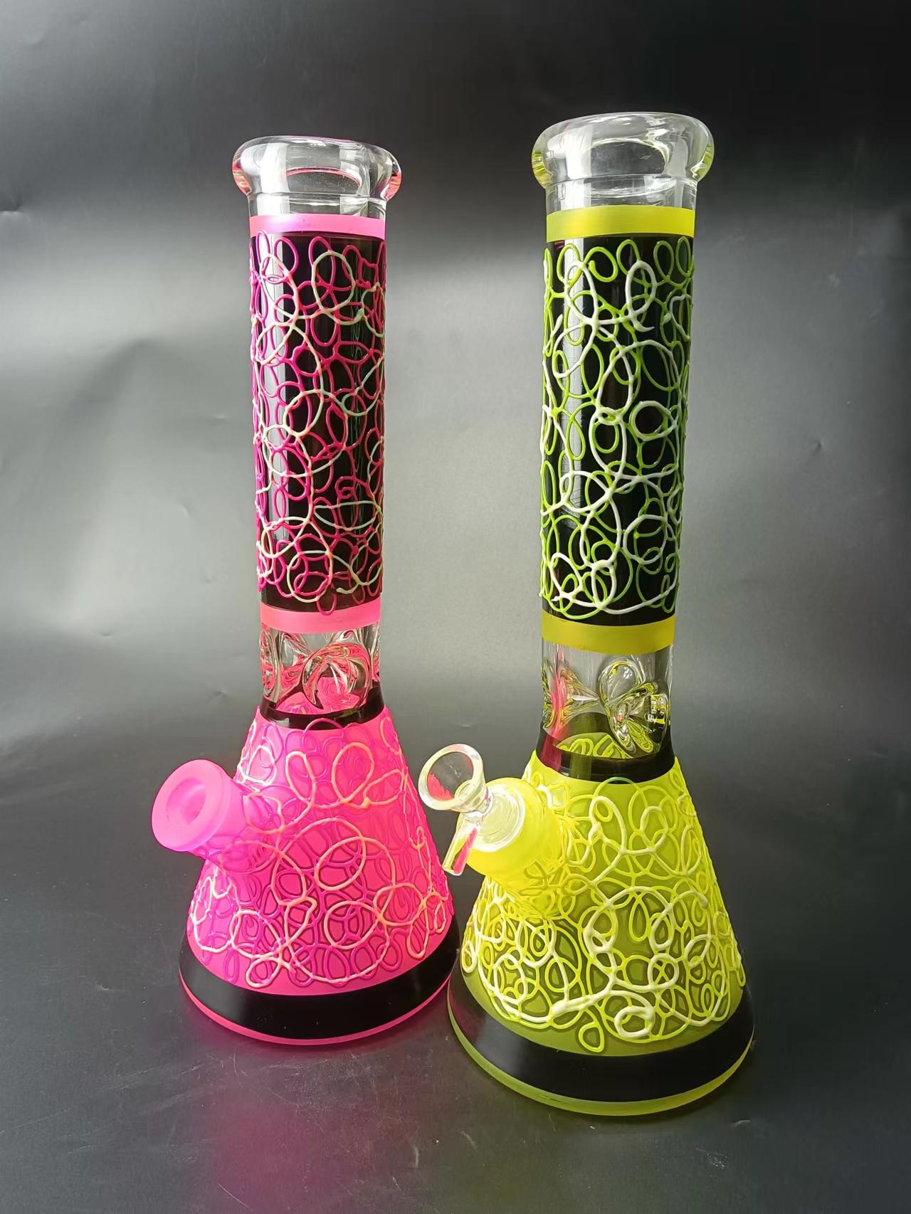 20 Swirl Glass Beaker Bong