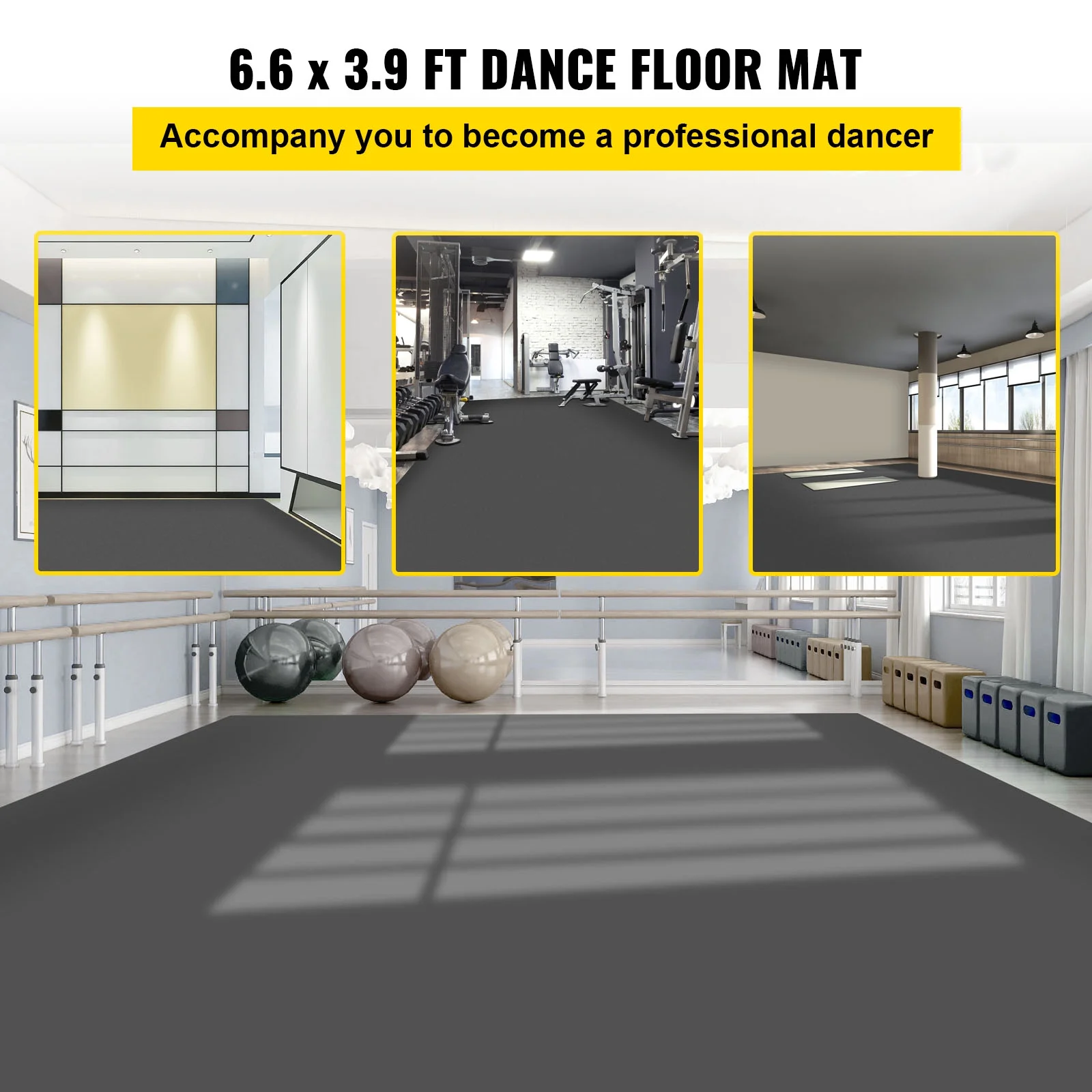 BENTISM Portable Non-Slide Dance Floor for Ballet, Jazz, and Hip-Hop